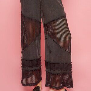 POL SHEER PANTS FLOWY LARGE NWT